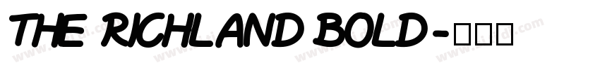 the richland bold字体转换